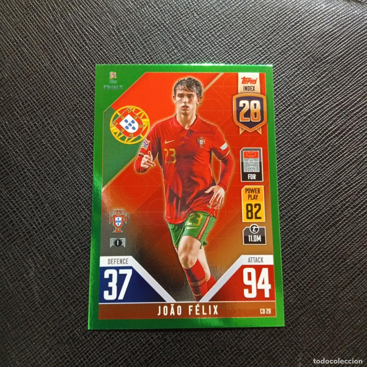 Football Stickers: JOAO FELIX PORTUGAL TOPPS MATCH ATTAX ROAD TO FINALS UEFA NATIONS LEAGUE 2022 - A82 PG64 GREEN
