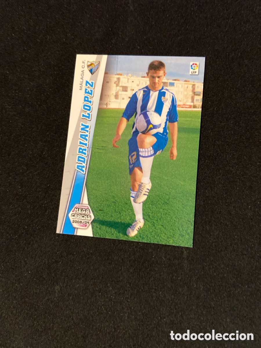 Football Stickers: ADRIAN LOPEZ 180 BIS (M&Aacute;LAGA)