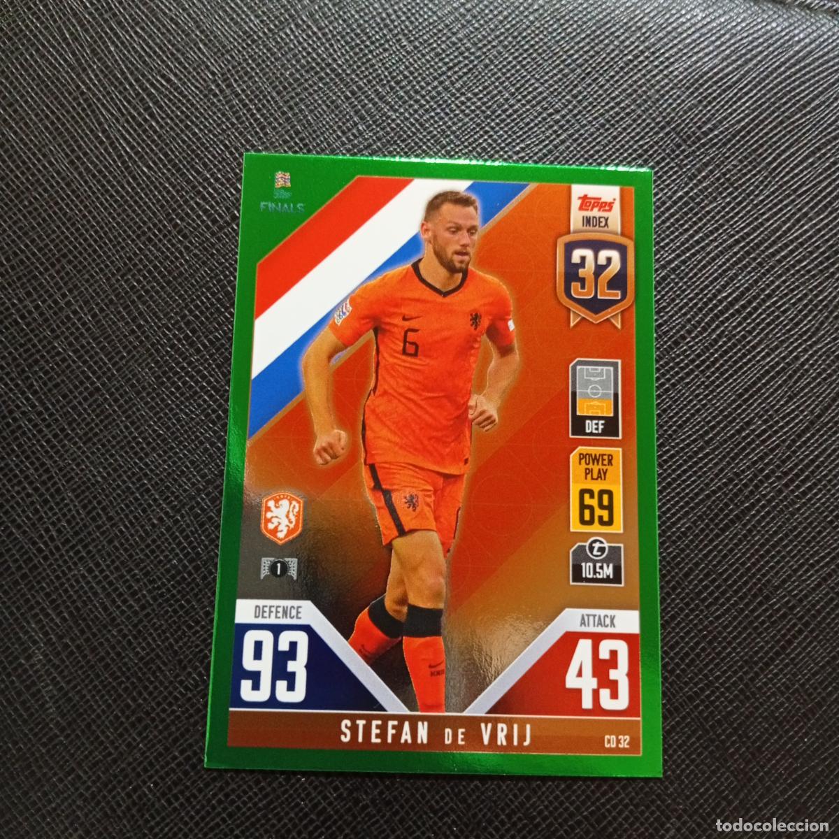 Football Stickers: VRIJ HOLANDA TOPPS MATCH ATTAX ROAD TO FINALS UEFA NATIONS LEAGUE 2022 - A82 PG82 GREEN
