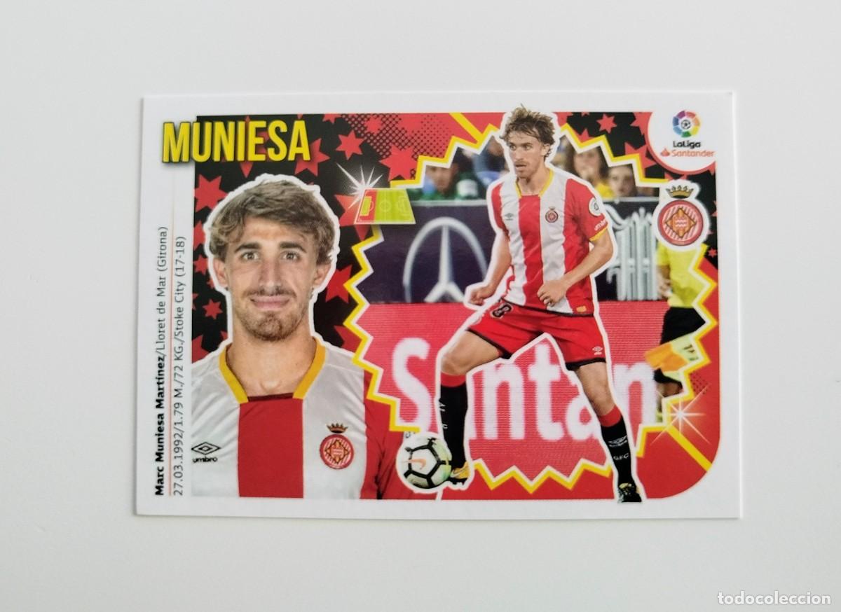 Fu&szlig;ball-Sticker: Muniesa 4B SIN PEGAR NUNCA PEGADO Girona FC Liga Ediciones Este 18 19 / 2018 2019