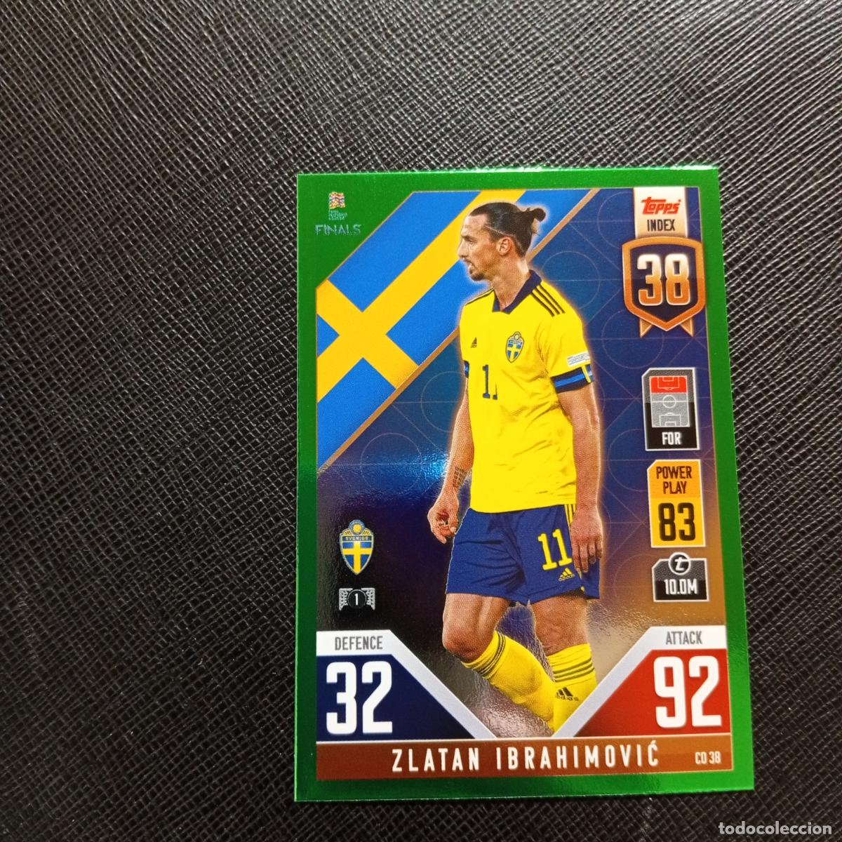 Cromos de f&uacute;tbol: IBRAHIMOVIC SUECIA TOPPS MATCH ATTAX ROAD TO FINALS UEFA NATIONS LEAGUE 2022 - A82 PG91 GREEN