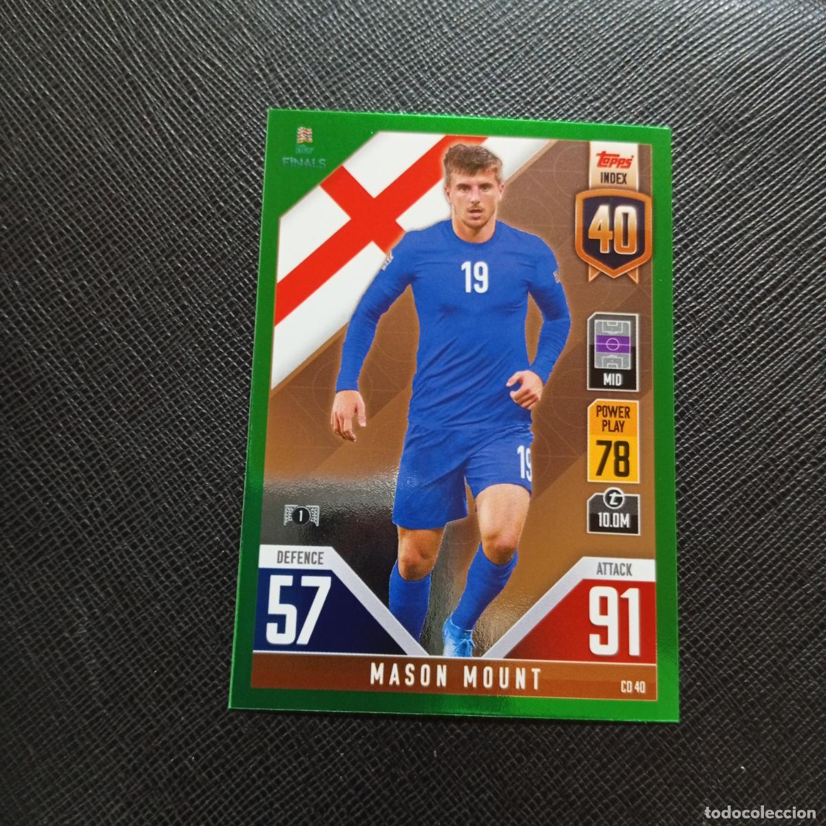 Cromos de F&uacute;tbol: MASON MOUNT INGLATERRA TOPPS MATCH ATTAX ROAD TO FINALS UEFA NATIONS LEAGUE 2022 - A82 PG100 B