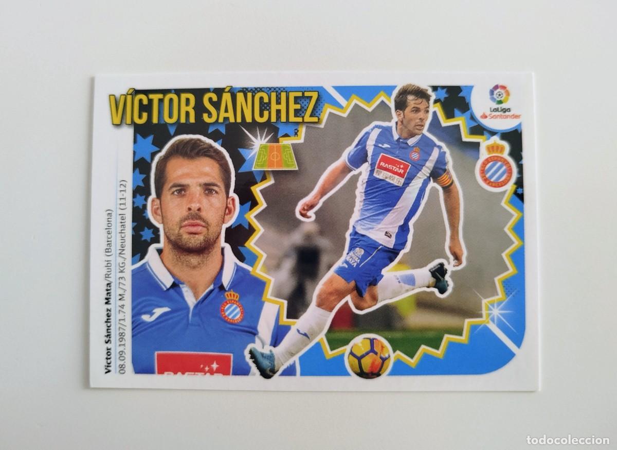 Figurine di Calcio: V&iacute;ctor S&aacute;nchez 9 SIN PEGAR NUNCA PEGADO RCD Espanyol Espa&ntilde;ol Liga Ediciones Este 18 19 / 2018 2019