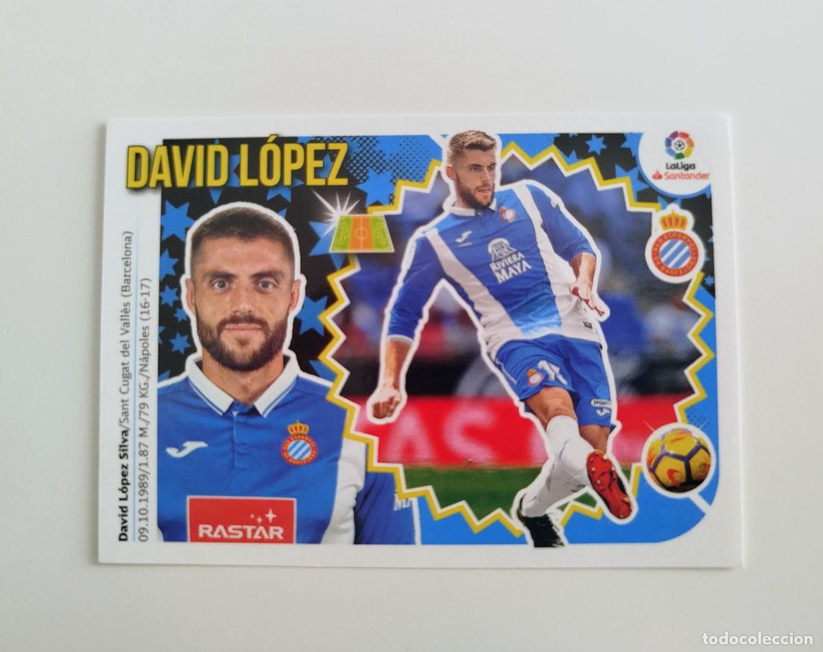 Cromos de Futebol: David L&oacute;pez 8 SIN PEGAR NUNCA PEGADO RCD Espanyol Espa&ntilde;ol Liga Ediciones Este 18 19 / 2018 2019
