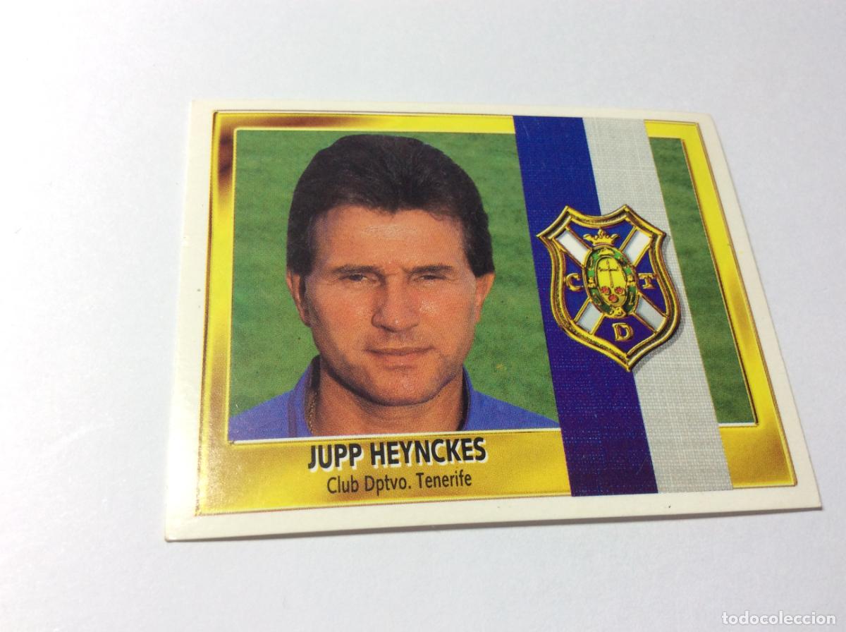 Cromos de Futebol: Entrenador Jupp Heynckes CD Tenerife Este 95 96 1995 1996
