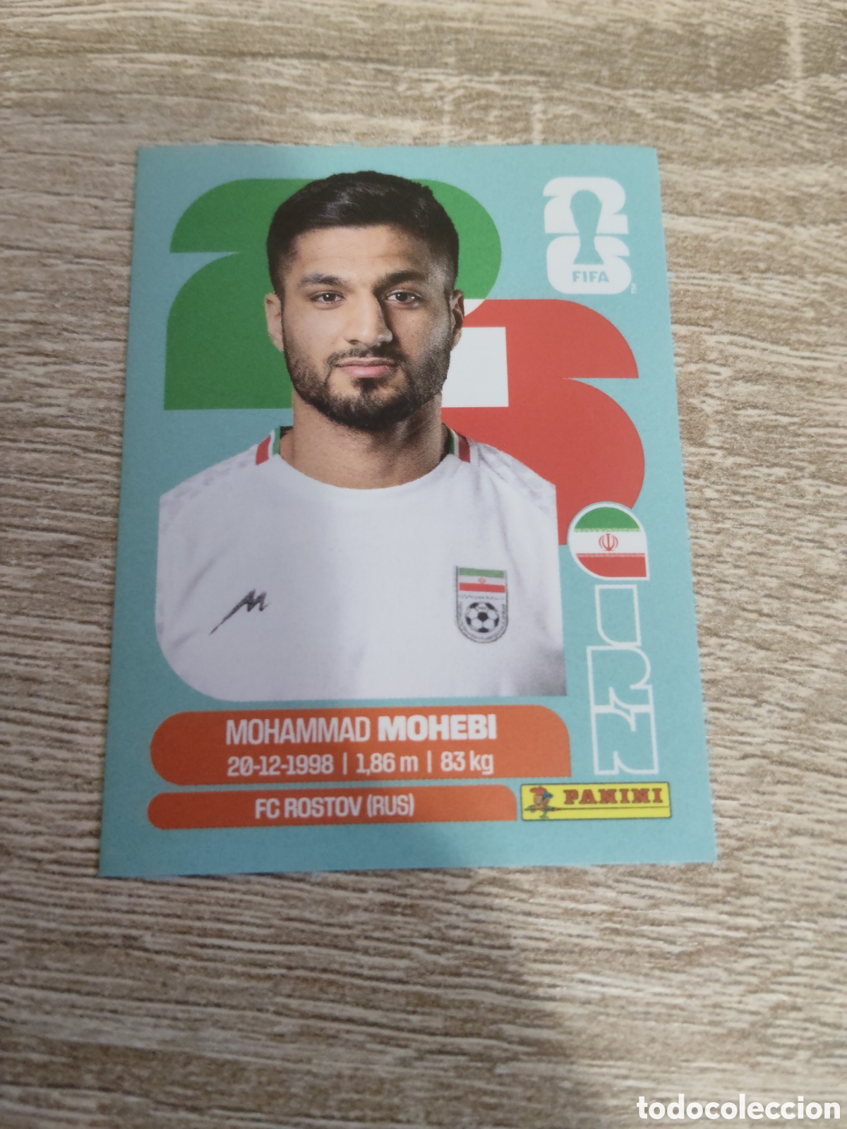 Cromos de Futebol: Panini mundial 2026 IRN 16 Mohammad Mohebi Ir&aacute;n