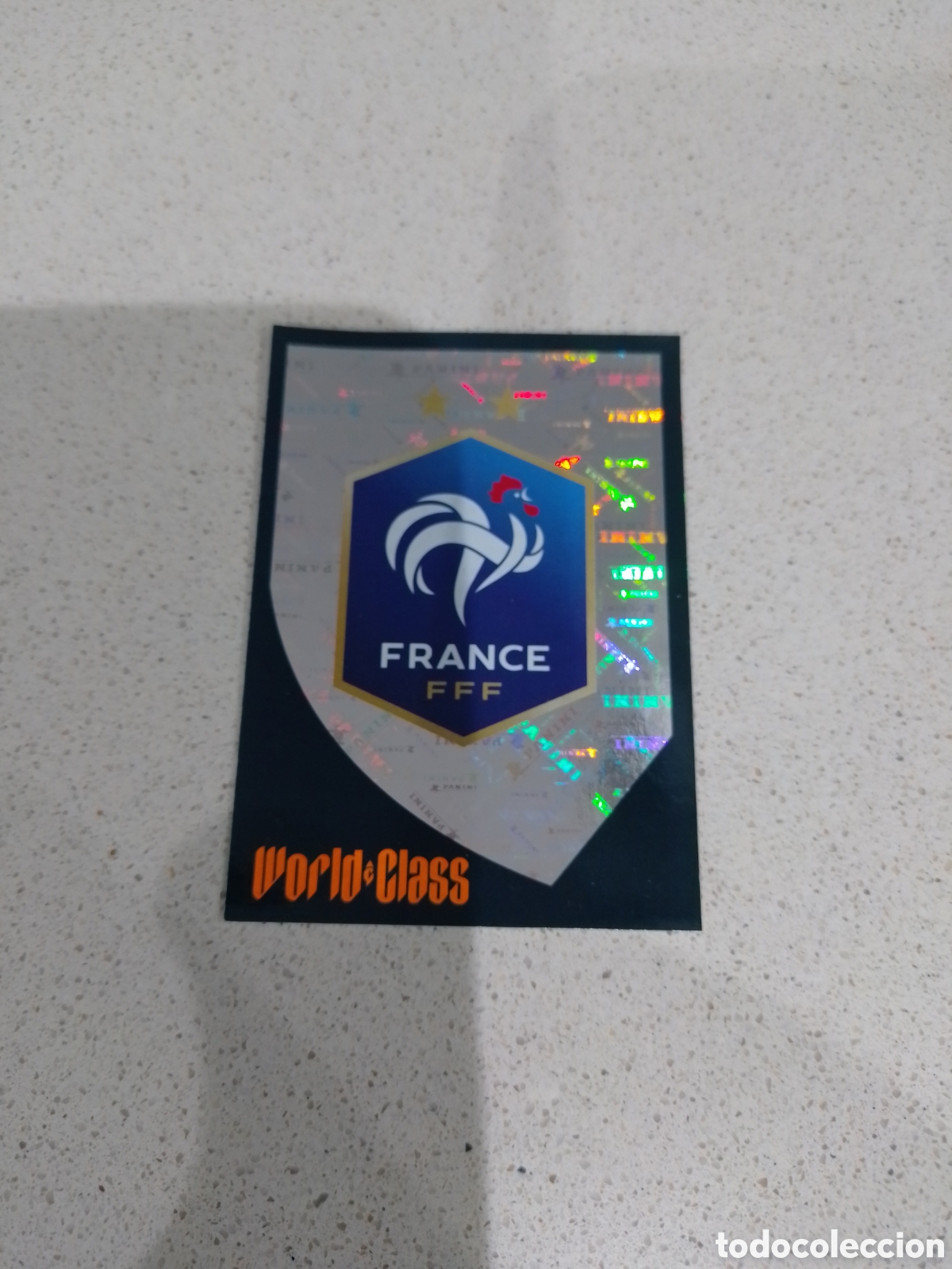 Cromos de F&uacute;tbol: CROMO N&Uacute;MERO 31 ESCUDO FRANCIA. WORLD CLASS. PANINI.