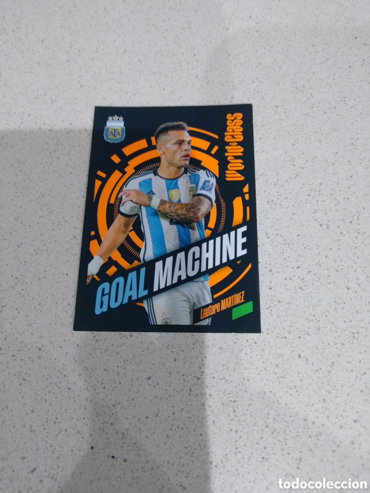 Cromos de F&uacute;tbol: CROMO GOAL MACHINE LAUTARO ARGENTINA. WORLD CLASS. PANINI.