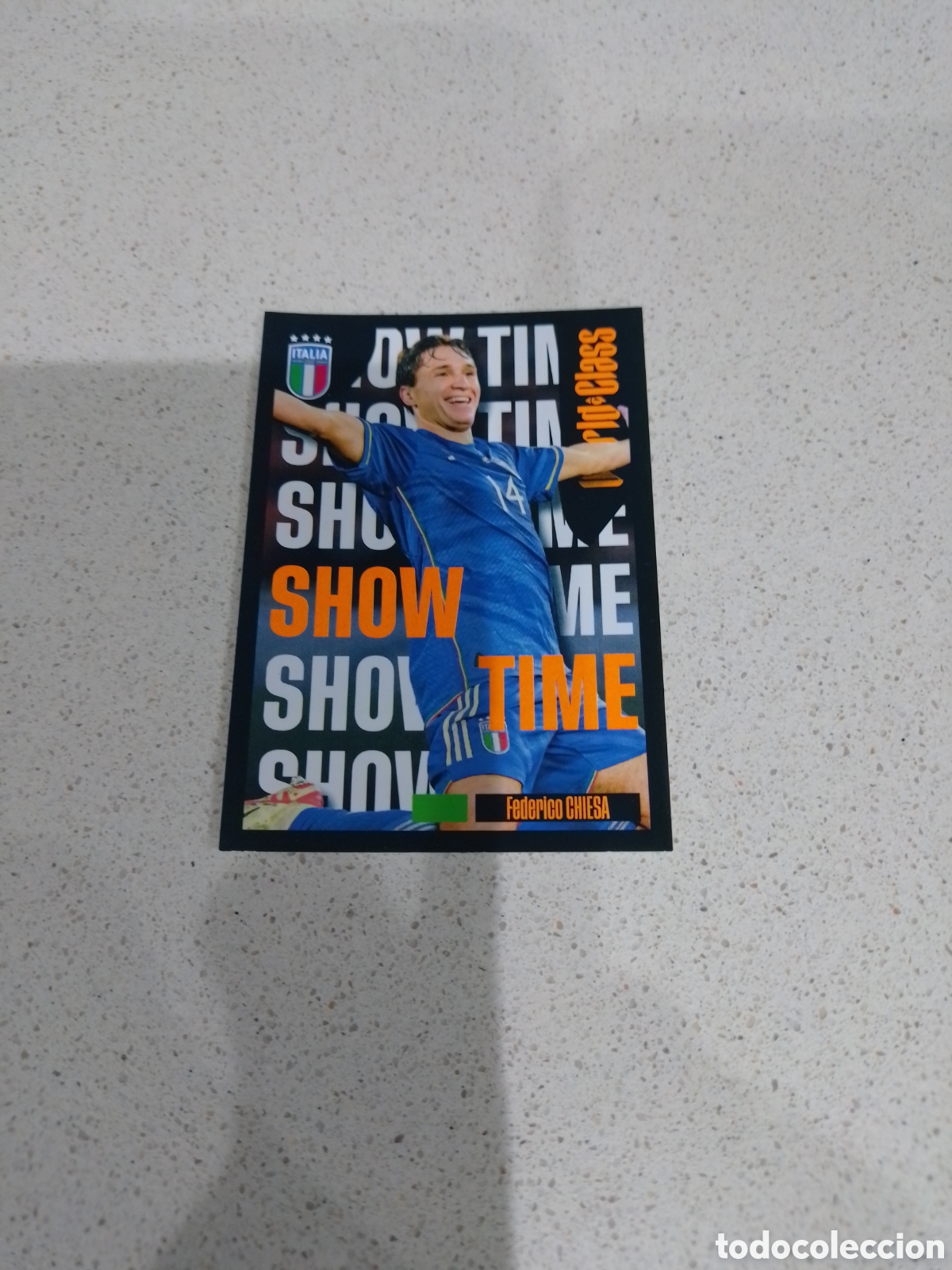 Cromos de F&uacute;tbol: CROMO N&Uacute;MERO 137 SHOW TIME CHIESA ITALIA. WORLD CLASS. PANINI.