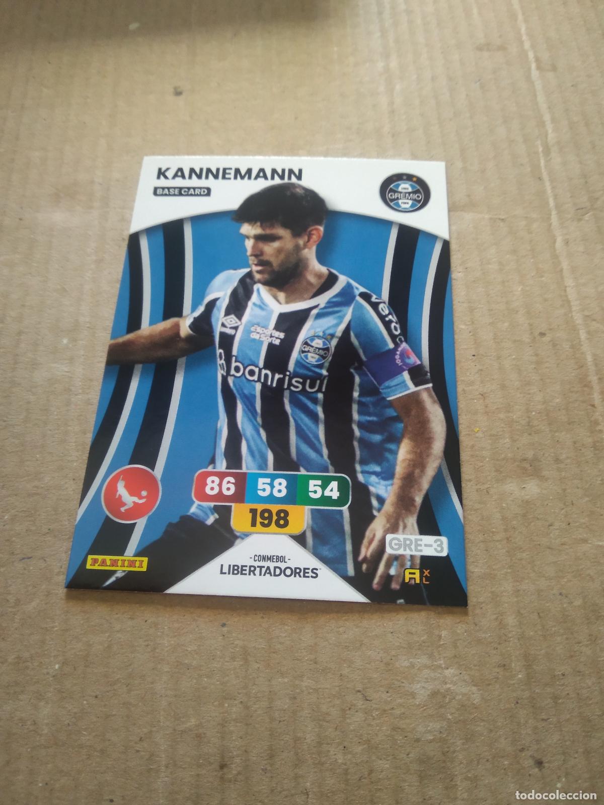 Cromos de F&uacute;tbol: KANNEMANN GREMIO CROMO FUTBOL PANINI ADRENALYN CONMEBOL LIBERTADORES SUDAMERICANA 2024