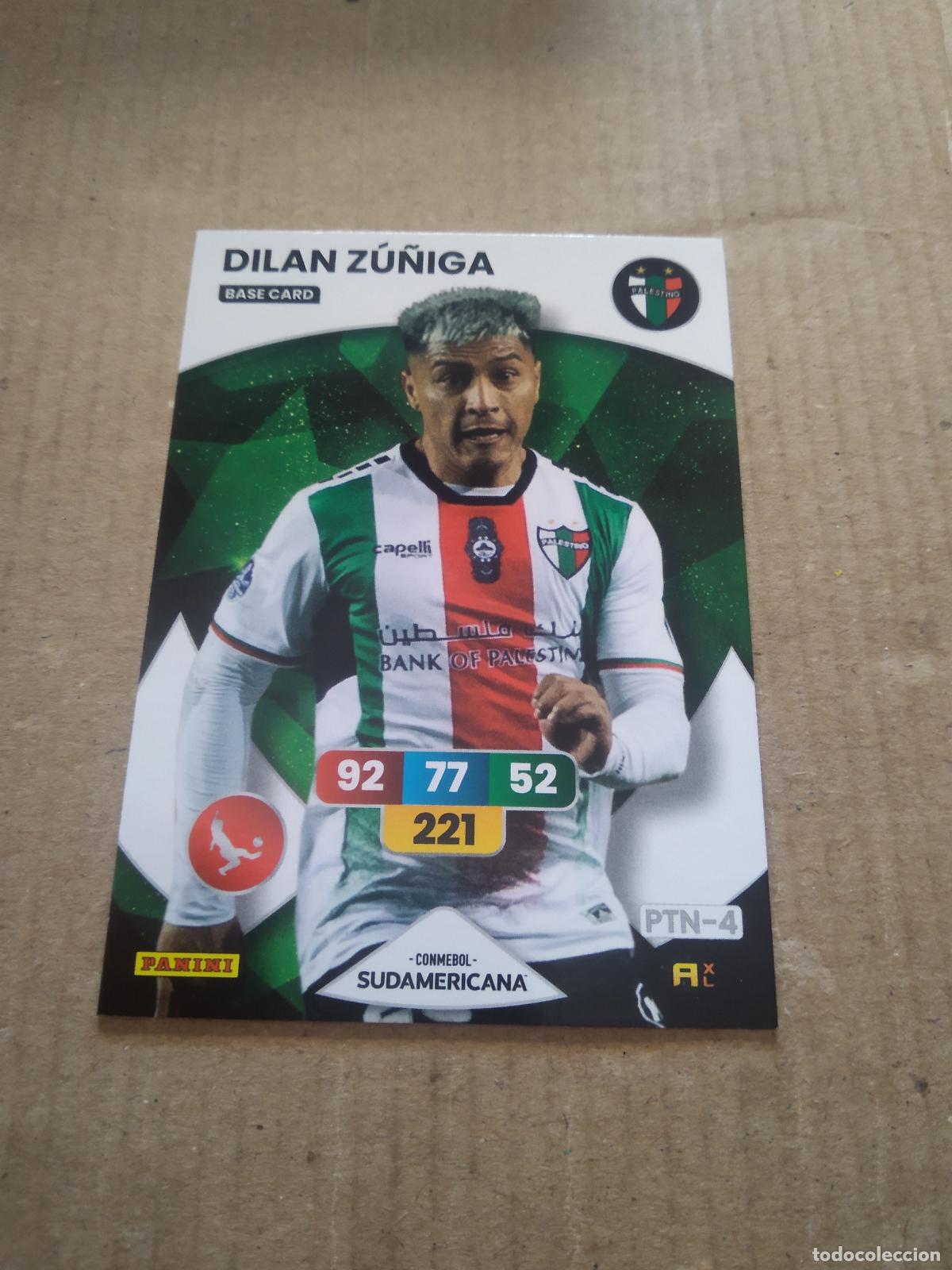 Cromos de F&uacute;tbol: DILAN ZU&Ntilde;IGA PALESTINO CROMO FUTBOL PANINI ADRENALYN CONMEBOL LIBERTADORES SUDAMERICANA 2024