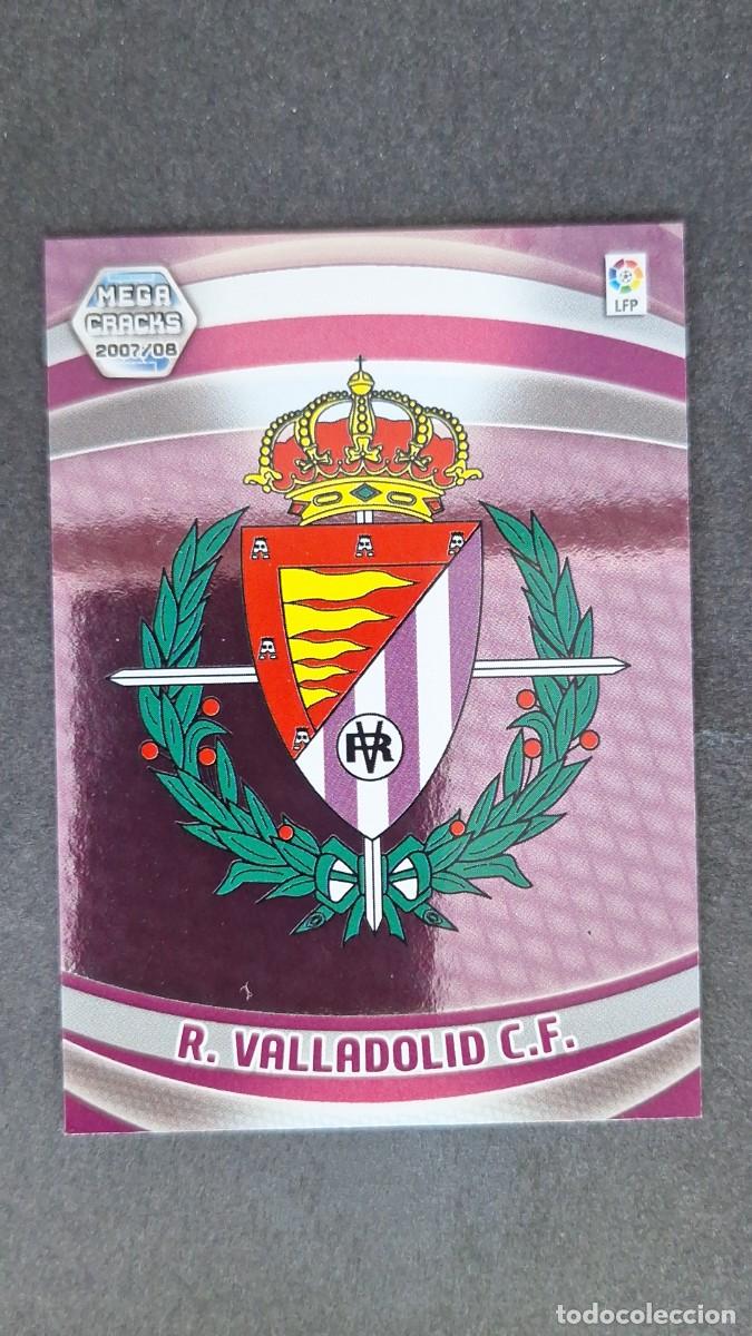 Cromos de F&uacute;tbol: L3 ESCUDO REAL VALLADOLID 307 PANINI MEGACRACKS 2007 2008 07 08