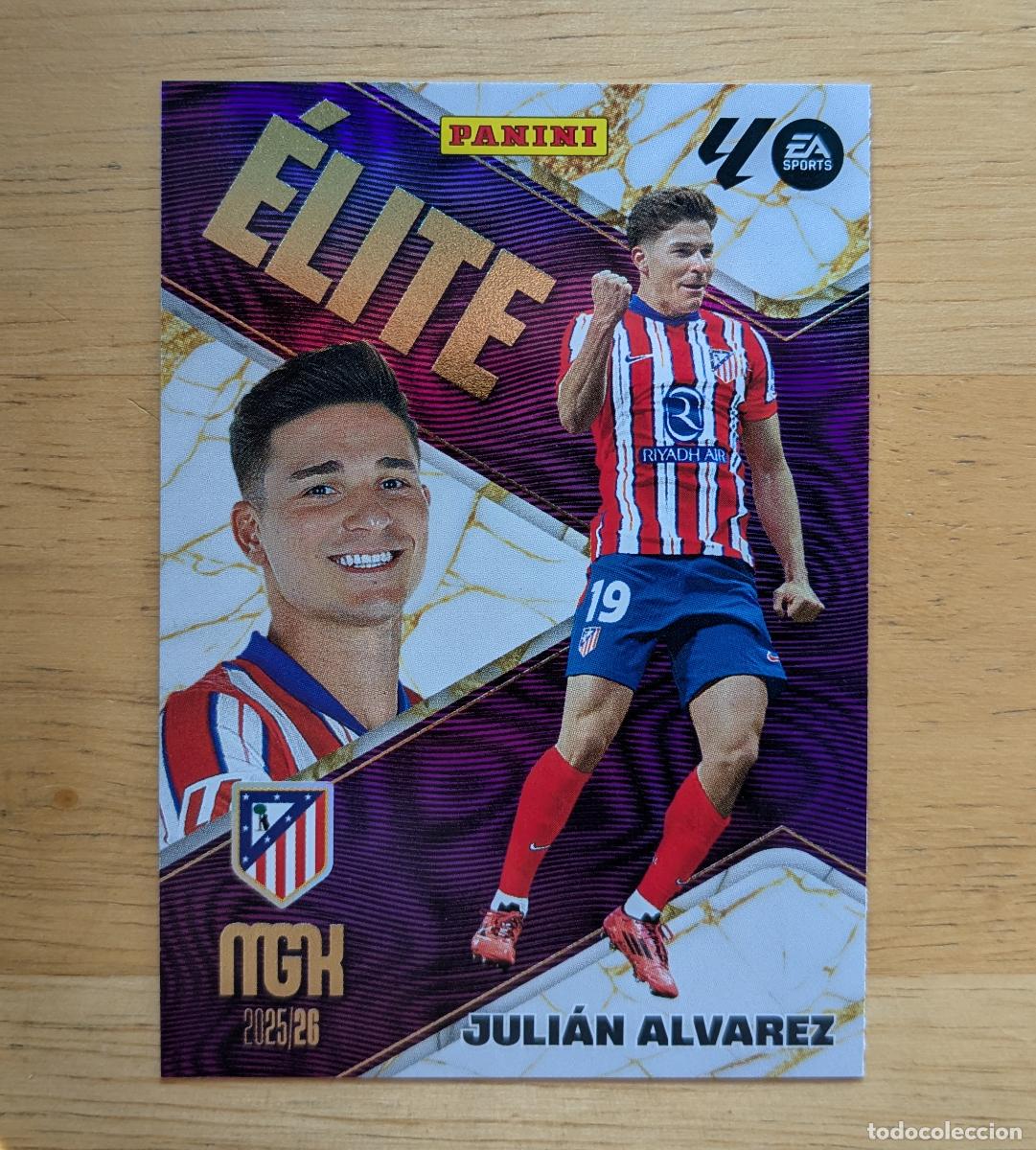 Football Stickers: MEGACRACKS 2025-2026 - JULIAN ALVAREZ - ATLETICO DE MADRID - ELITE N&ordm; 8