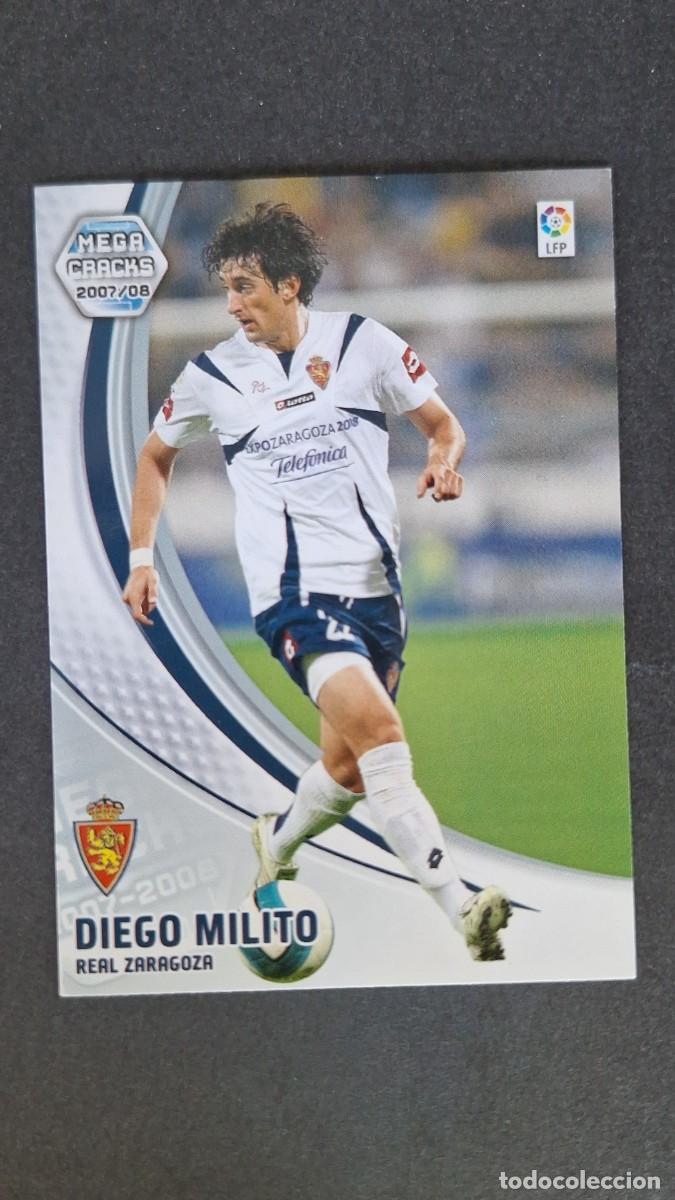 Cromos de Futebol: L3 DIEGO MILITO REAL ZARAGOZA 360 PANINI MEGACRACKS 2007 2008 07 08