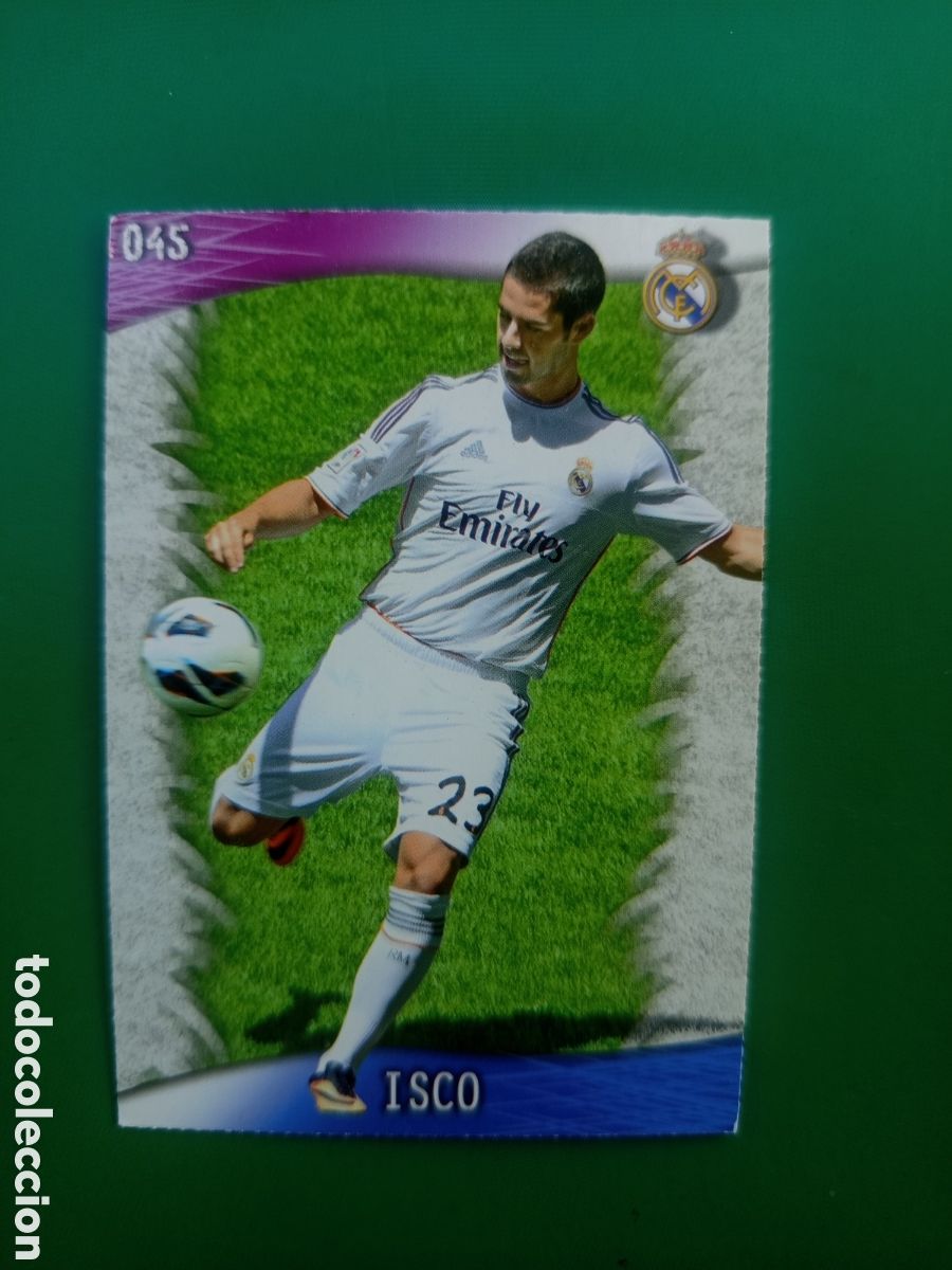 Cromos de F&uacute;tbol: ❇️ CROMO CARD ⚽ ISCO REAL MADRID 45 FICHAS LIGA QUIZ GAME 2014 13 14 2013 2014 MUNDICROMO ❇️