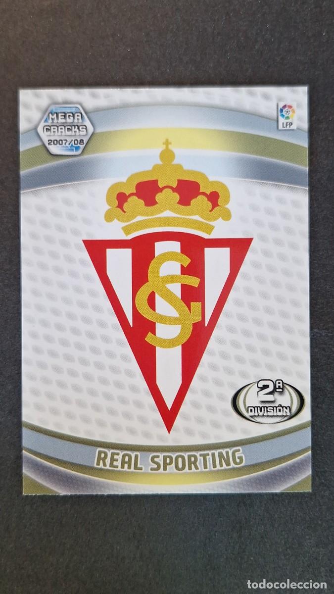 Cromos de F&uacute;tbol: L3 ESCUDO SPORTING DE GIJON 427 2&ordf; DIVISION PANINI MEGACRACKS 2007 2008 07 08