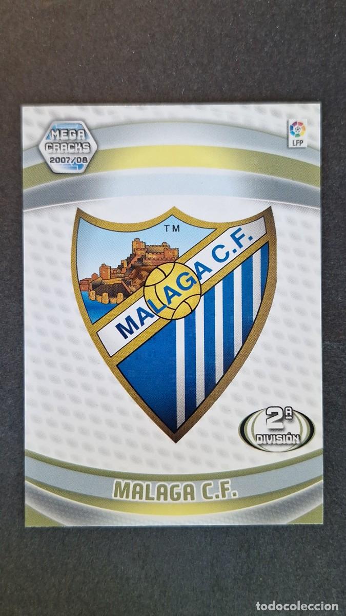 Cromos de F&uacute;tbol: L3 ESCUDO MALAGA C. F. 429 2&ordf; DIVISION PANINI MEGACRACKS 2007 2008 07 08