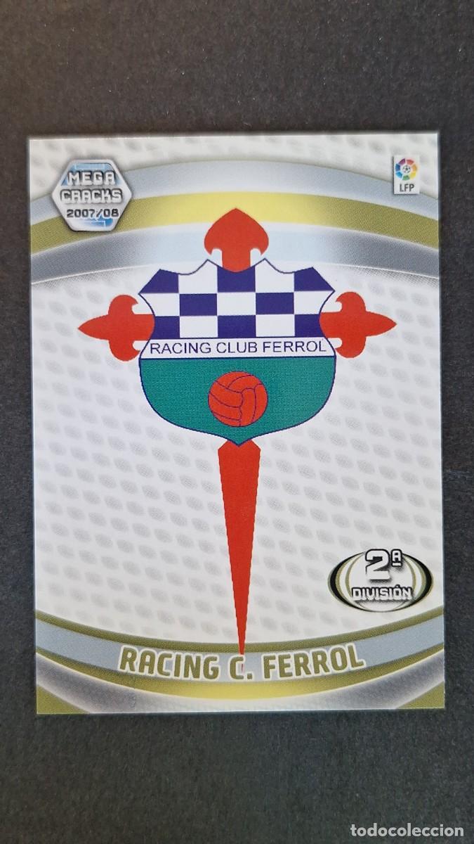 Cromos de F&uacute;tbol: L3 ESCUDO RACING DE FERROL 435 2&ordf; DIVISION PANINI MEGACRACKS 2007 2008 07 08