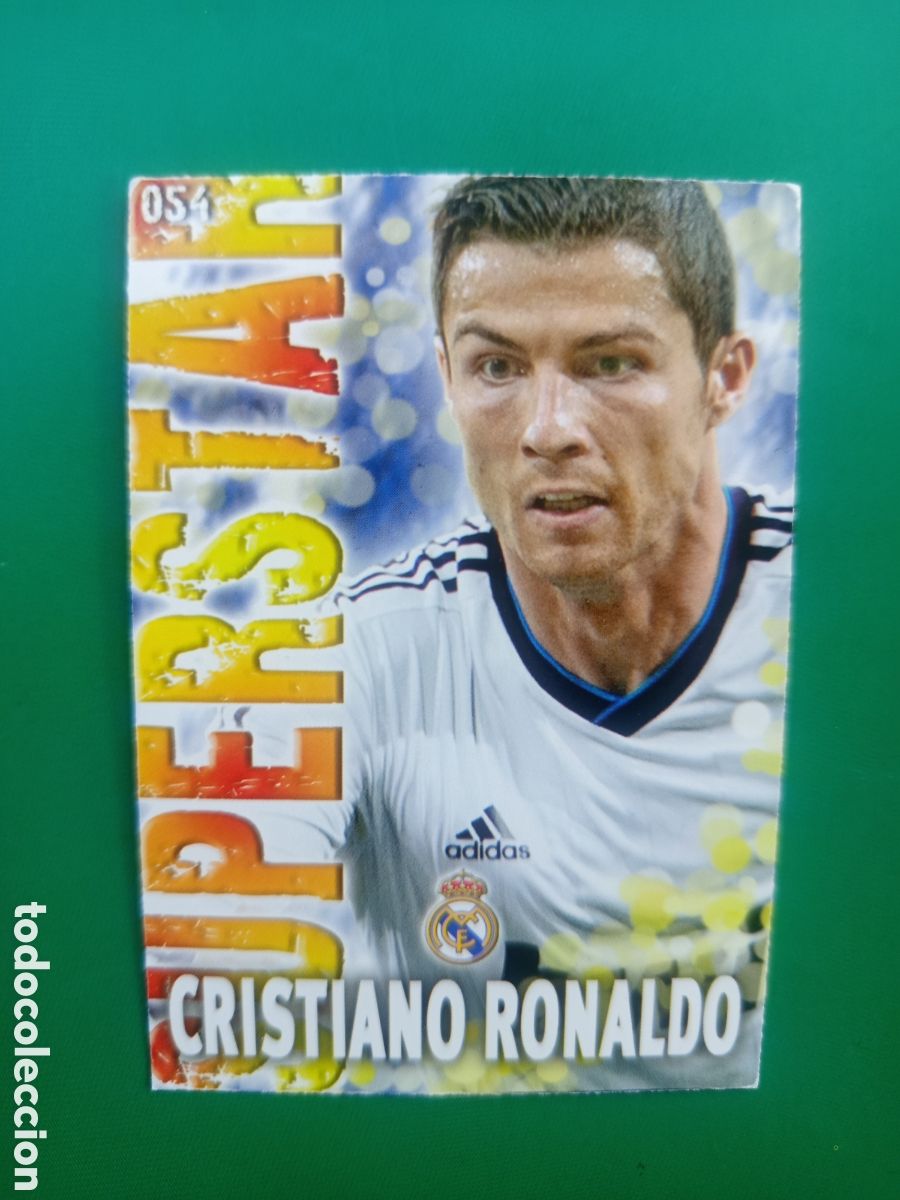 Fu&szlig;ball-Sticker: ❇️ CROMO ⚽ CRISTIANO RONALDO MADRID 54 SUPERSTAR FICHAS LIGA QUIZ GAME 2014 13 14 2013 MUNDICROMO ❇️