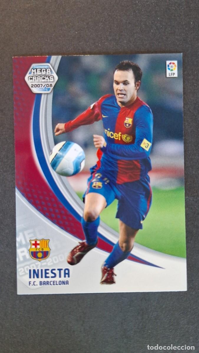 Fu&szlig;ball-Sticker: L3 INIESTA F. C. BARCELONA 59 PANINI MEGACRACKS 2007 2008 07 08