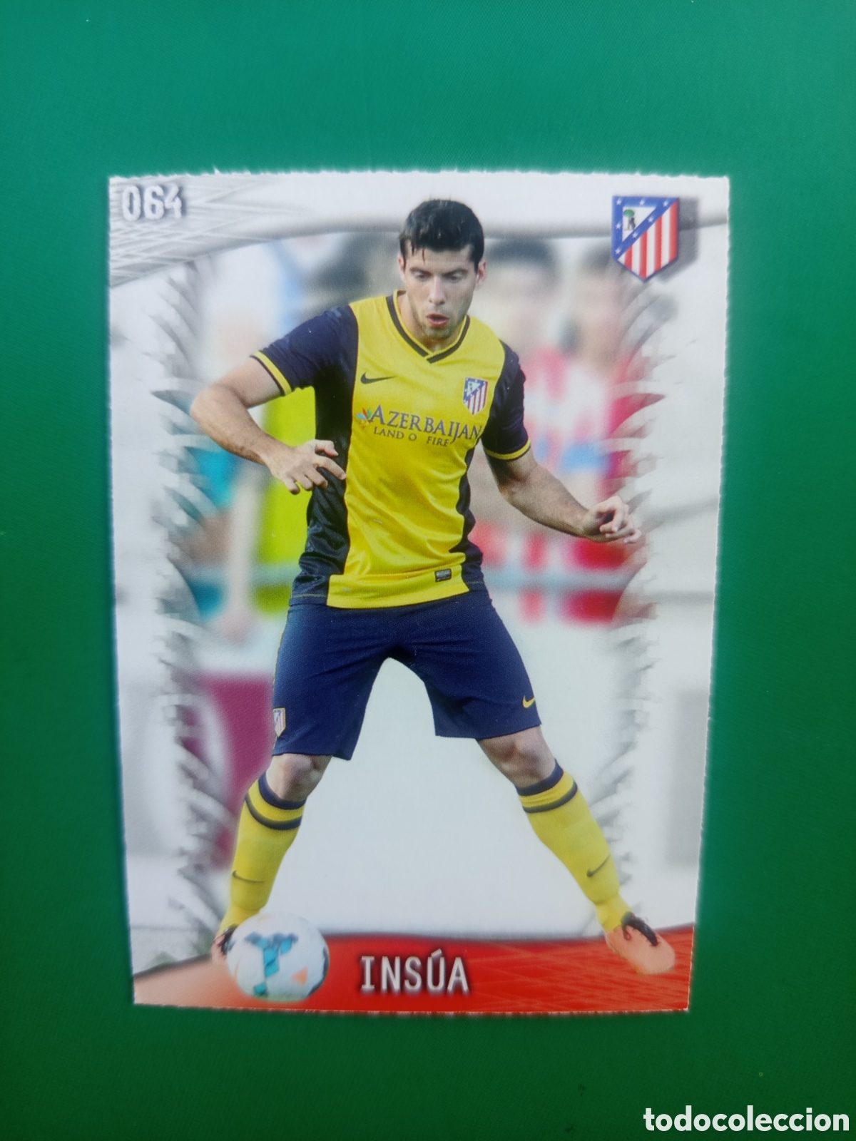 Fu&szlig;ball-Sticker: ❇️ CROMO ⚽ INS&Uacute;A ATL&Eacute;TICO DE MADRID 64 FICHAS LIGA QUIZ GAME 2014 13 14 2013 2014 MUNDICROMO ❇️