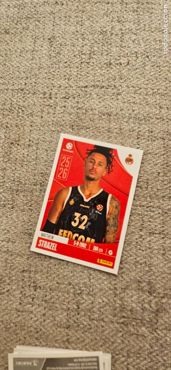 Fu&szlig;ball-Sticker: 67 strazel euroliga 2025 2026 25 26 euroleague trading card