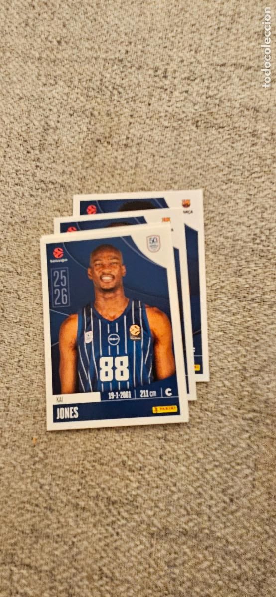 Figurine di Calcio: efes pilsen jones 60 euroliga 2025 2026 25 26 euroleague trading card