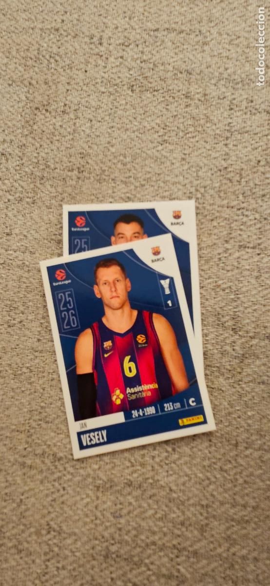 Figurine di Calcio: barcelona 158 vesely euroliga 2025 2026 25 26 euroleague trading card