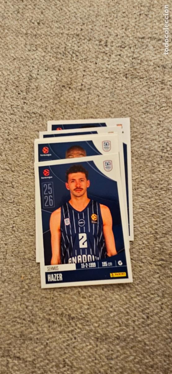 Figurine di Calcio: efes pilsen 48 hazer euroliga 2025 2026 25 26 euroleague trading card