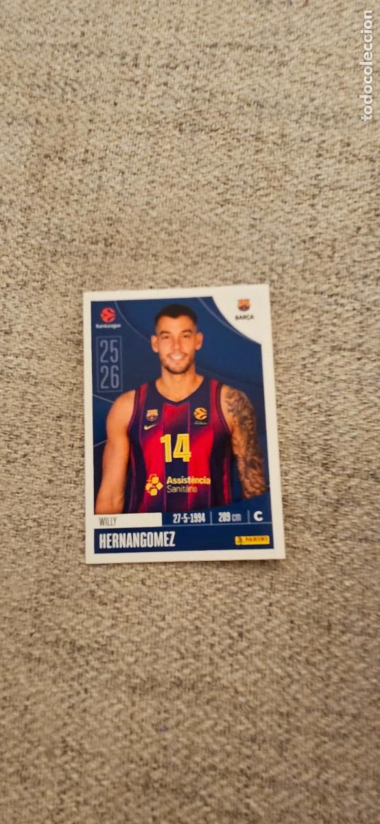 Figurine di Calcio: barcelona willie hernandomez 159 euroliga 2025 2026 25 26 euroleague trading card