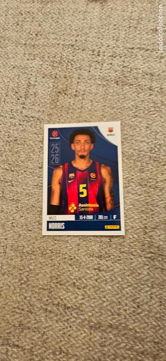 Figurine di Calcio: barcelona norris 155 euroliga 2025 2026 25 26 euroleague trading card