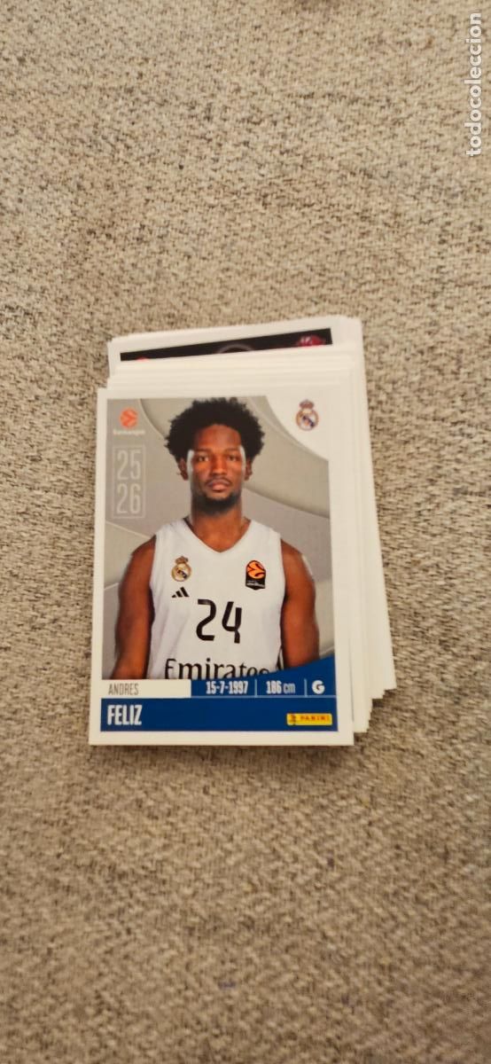 Cromos de F&uacute;tbol: real madrid 321 feliz euroliga 2025 2026 25 26 euroleague trading card