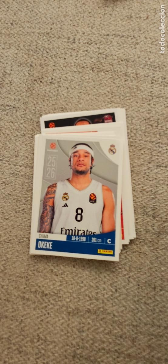 Cromos de F&uacute;tbol: real madrid okeke 330 euroliga 2025 2026 25 26 euroleague trading card