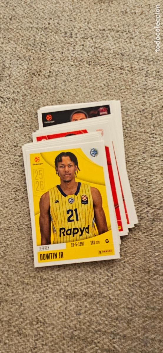Cromos de F&uacute;tbol: macabbi tel aviv 237 dowtin jr euroliga 2025 2026 25 26 euroleague trading card