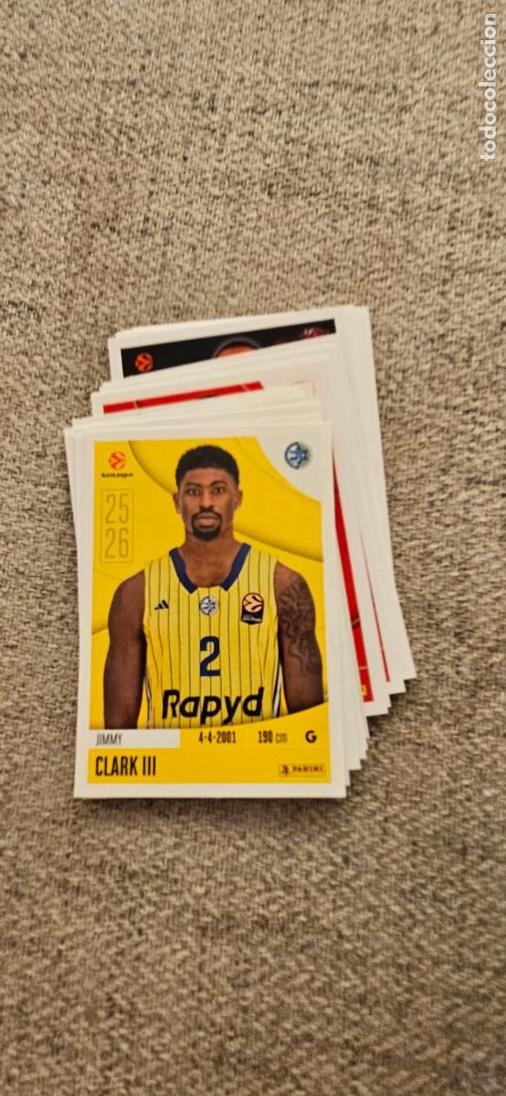 Cromos de F&uacute;tbol: macabbi tel aviv clark III 233 euroliga 2025 2026 25 26 euroleague trading card