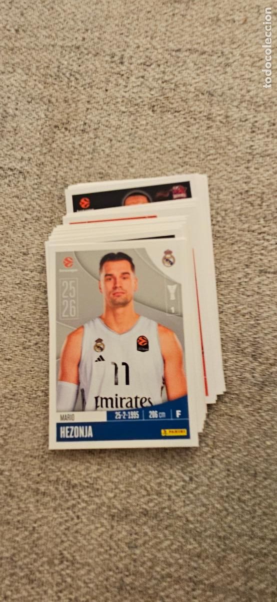 Cromos de F&uacute;tbol: real madrid hezonja 326 euroliga 2025 2026 25 26 euroleague trading card