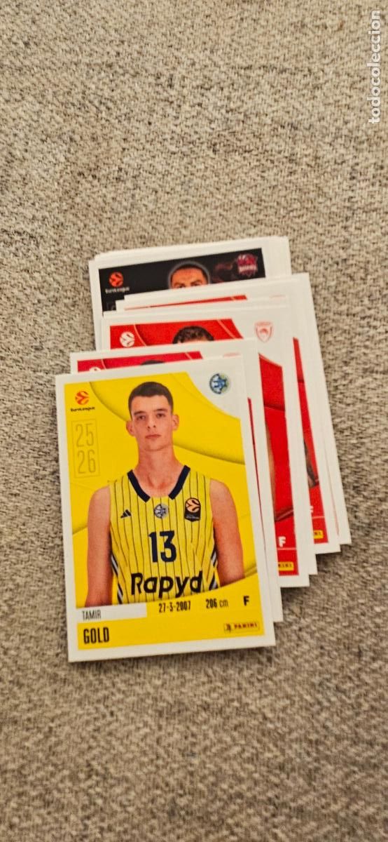Cromos de F&uacute;tbol: macabbi tel aviv gold 244 euroliga 2025 2026 25 26 euroleague trading card