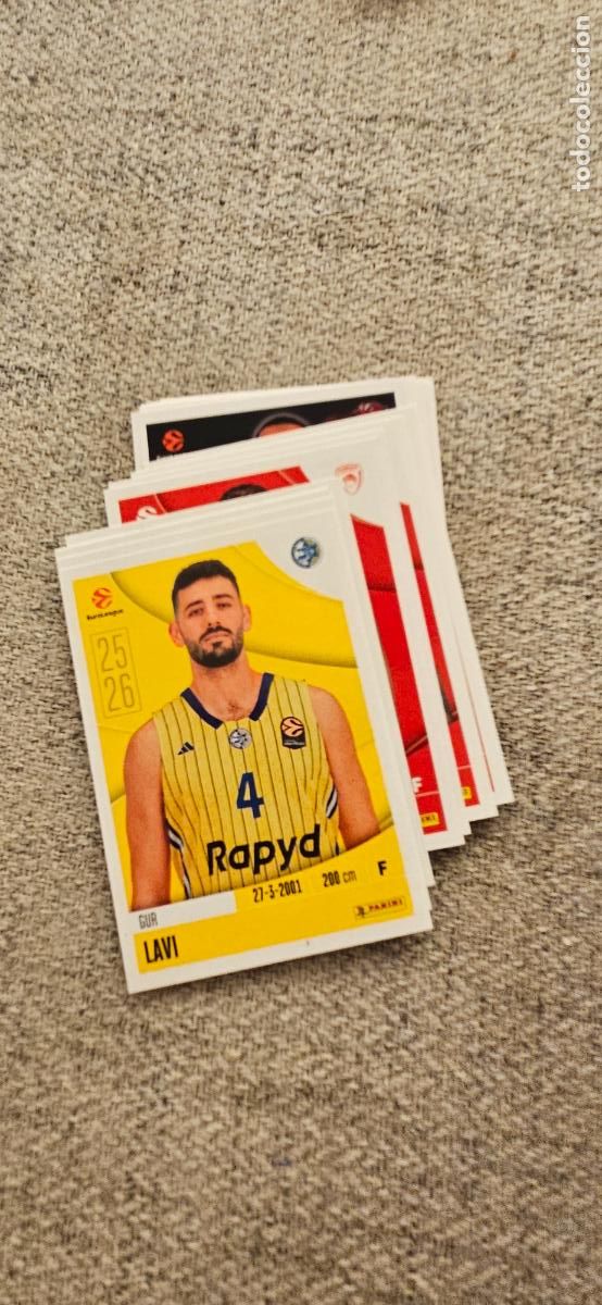 Cromos de F&uacute;tbol: macabbi tel aviv 240 lavi euroliga 2025 2026 25 26 euroleague trading card