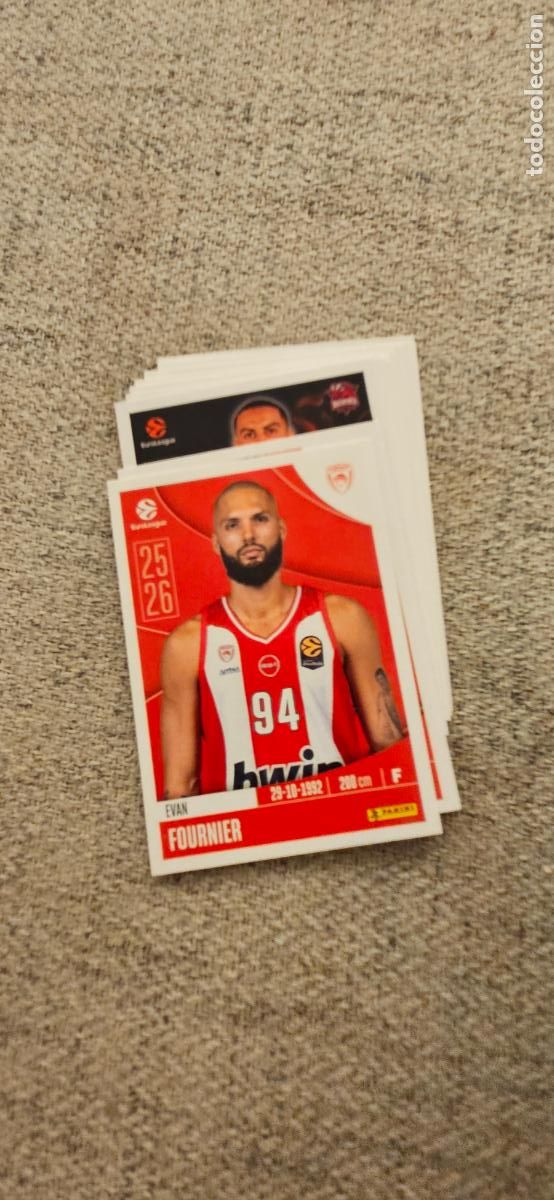 Cromos de F&uacute;tbol: olympiakos fournier 261 euroliga 2025 2026 25 26 euroleague trading card