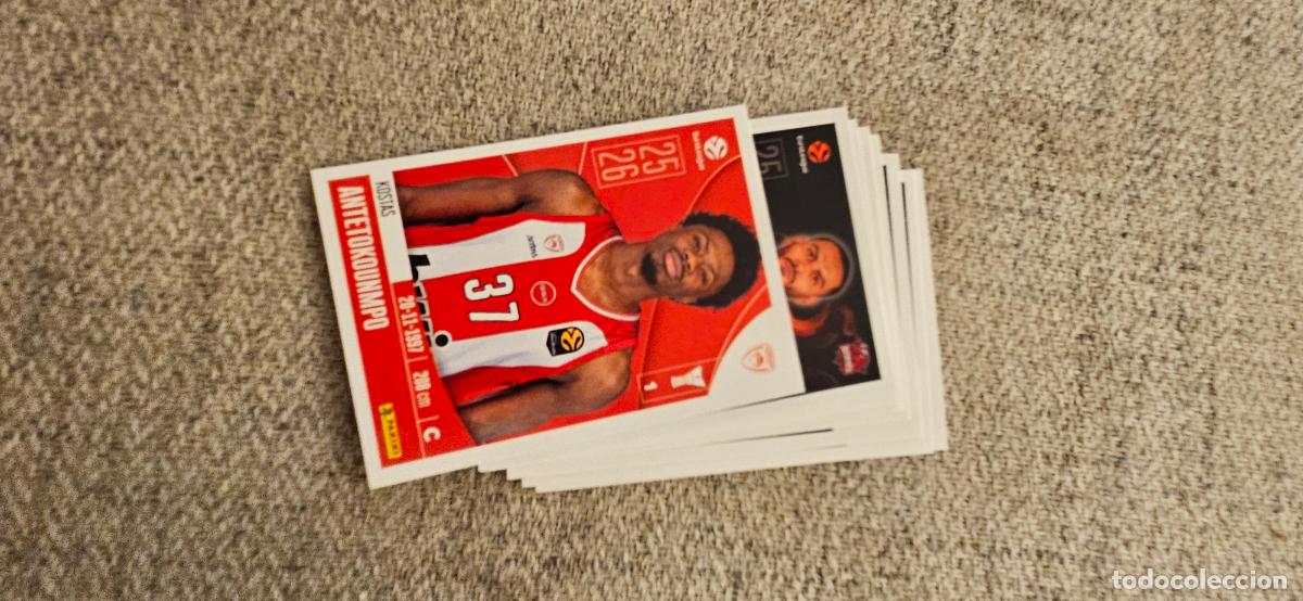 Cromos de F&uacute;tbol: olympiako 263 antetokoumpo euroliga 2025 2026 25 26 euroleague trading card