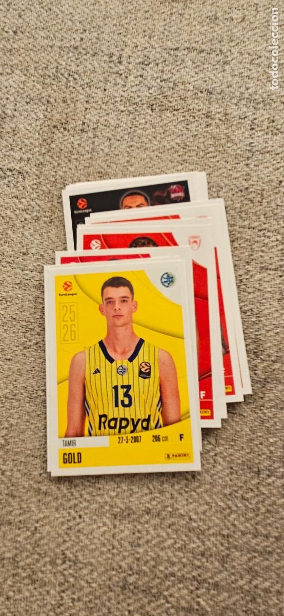 Cromos de F&uacute;tbol: macabbi tel aviv gold 244 euroliga 2025 2026 25 26 euroleague trading card