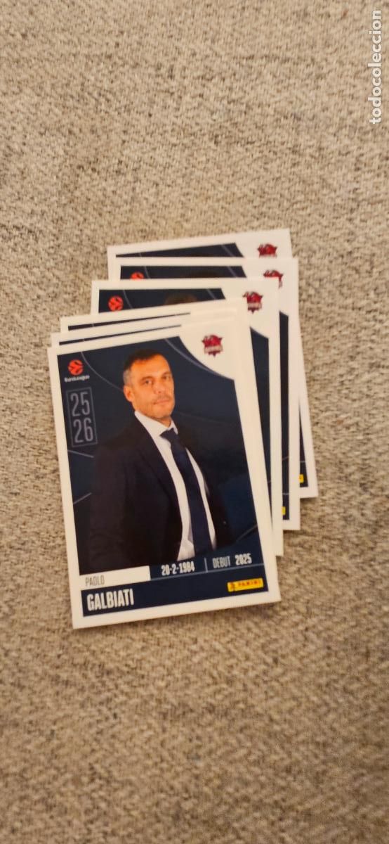 Cromos de F&uacute;tbol: baskonia 79 galbiatti euroliga 2025 2026 25 26 euroleague trading card