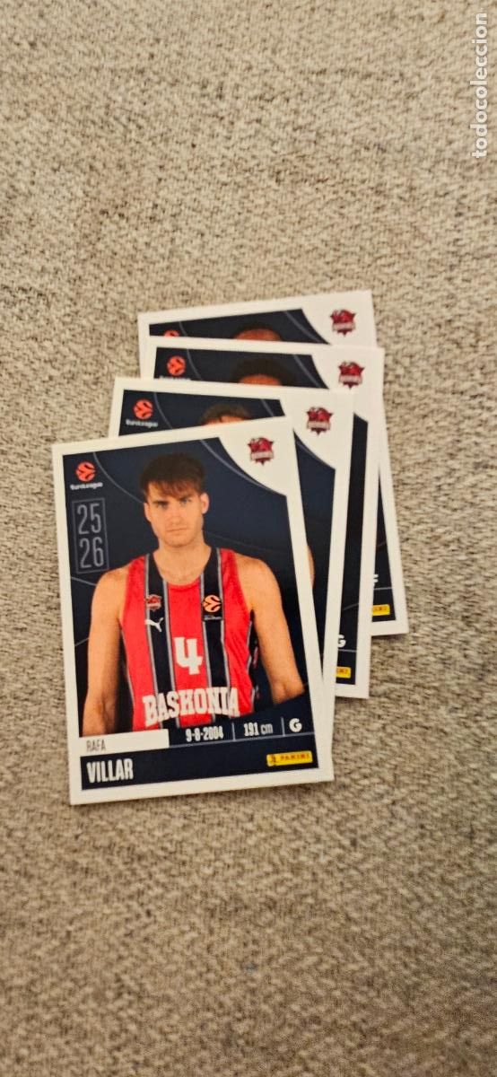 Cromos de F&uacute;tbol: baskonia 83 villar euroliga 2025 2026 25 26 euroleague trading card