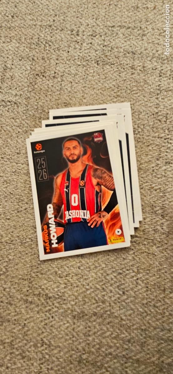 Cromos de F&uacute;tbol: howard 6 baskonia euroliga 2025 2026 25 26 euroleague trading card