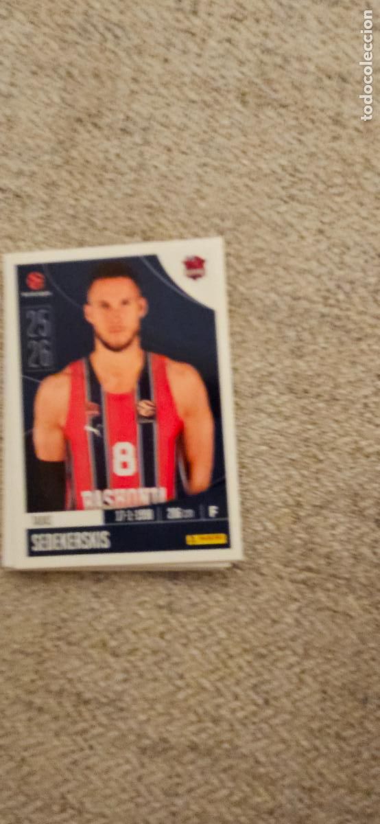 Cromos de F&uacute;tbol: baskonia 88 sedekerskis euroliga 2025 2026 25 26 euroleague trading card