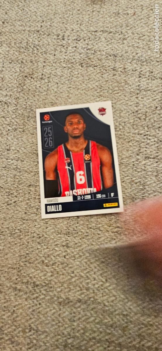 Cromos de F&uacute;tbol: baskonia 86 diallo euroliga 2025 2026 25 26 euroleague trading card