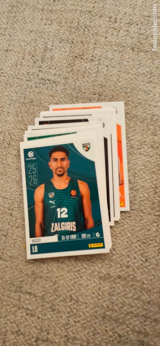Cromos de Futebol: zalgiris kaunas 373 lo euroliga 2025 2026 25 26 euroleague trading card