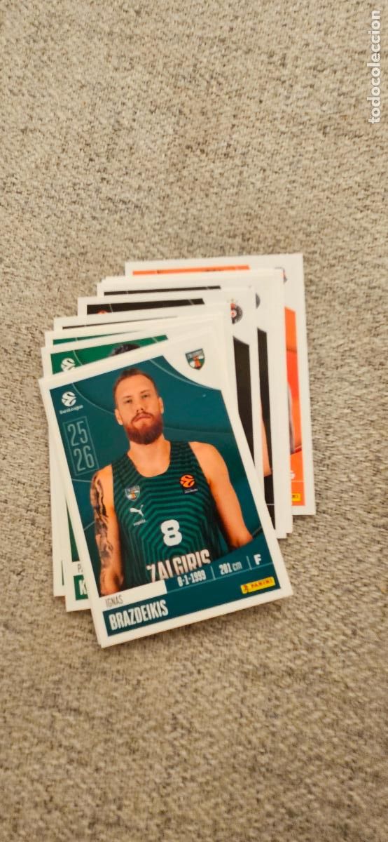 Figurine di Calcio: zalgiris kaunas 376 bradzeikis euroliga 2025 2026 25 26 euroleague trading card