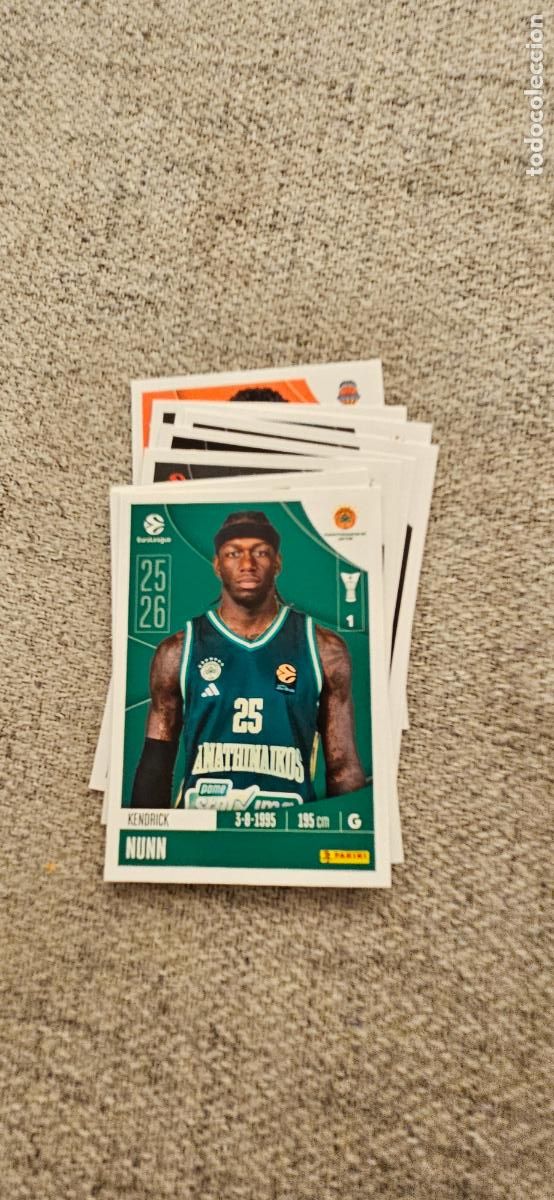 Figurine di Calcio: panathinaikos nunn 271 euroliga 2025 2026 25 26 euroleague trading card