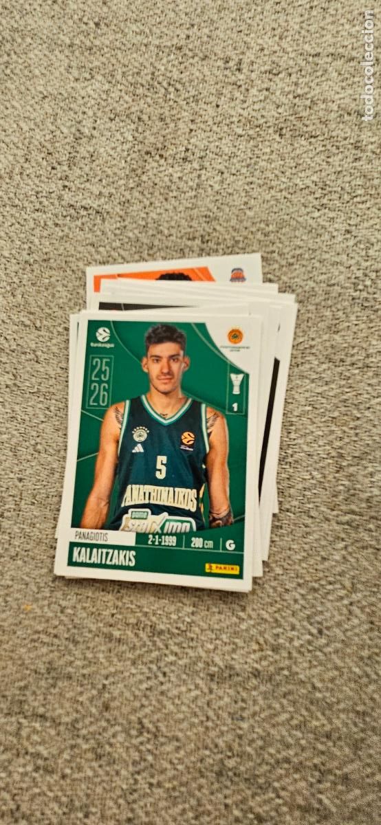 Figurine di Calcio: panathinaikos kalaitzakis 268 euroliga 2025 2026 25 26 euroleague trading card
